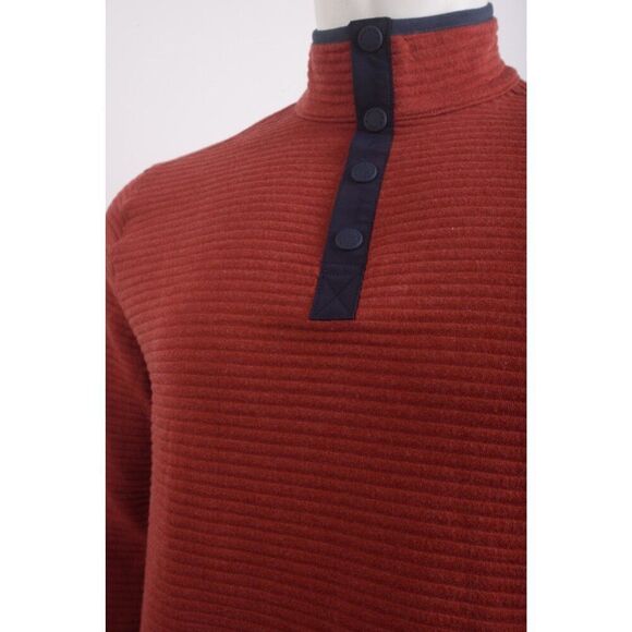 Southern Tide Mens Rutland Reversible Heather Quilted Shirt S Red Ivory 9462 - Picture 4 of 9